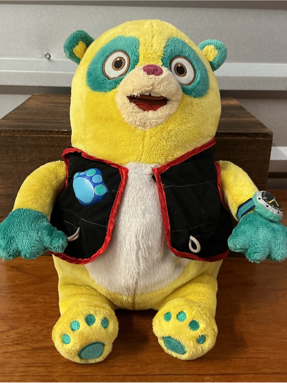 Special Agent Oso 14" Disney Store Stuffed Plush Panda Bear Vest Outfit